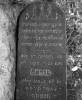 Grave of Feyga Turek, daughter of Yehuda Leyb, died 28 IX 1908. Translated by Maynard Gerber
